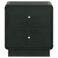thumbnail image 3 of Cavelle 2-drawer Nightstand Bedside Table Black, 3 of 13
