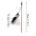 thumbnail image 2 of TIELUTT Halloween Cat Teaser Stick. Elastic Rope Cat Toy. Cat Teaser Stick with Feather Interactive Dog for Small Dogs Dog No Squeakers Aluminum Dog Boxes Interactive Dog for Large Dogs Cat Obstacle, 2 of 3