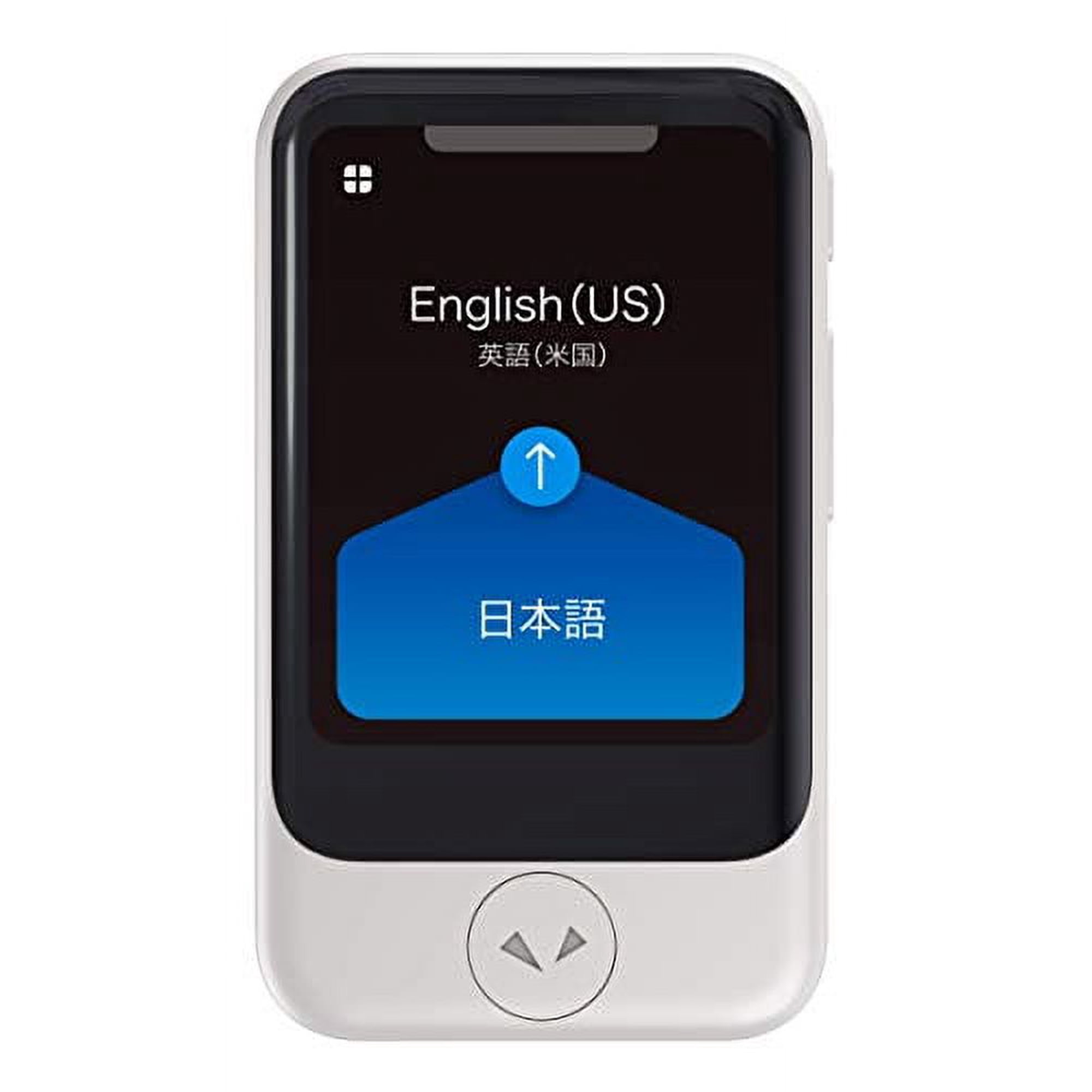 Pocketalk Two-Way Voice Translator with Built-in Data and Camera, White