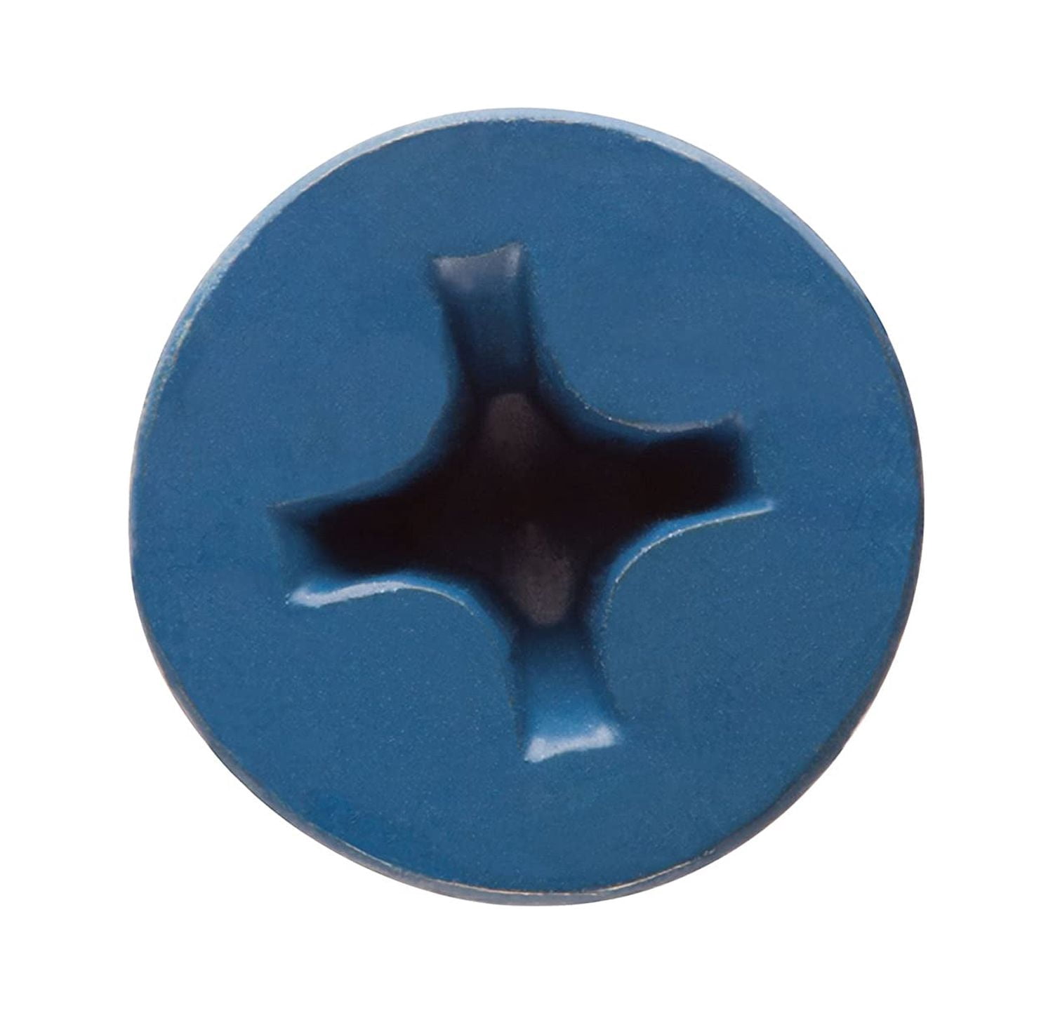 CONFAST 3/16" x 4" Blue Flat Phillips Concrete Screw Anchor with Drill Bit for Anchoring to Masonry, Block or Brick (100 per Box)