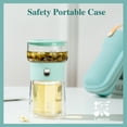 thumbnail image 2 of ZENS Modern Small Tea Infuser Teapot, Tritan One Touch Maker for Loose Leaf Diffusers With Insulated Cup and Travel Kits, 2 of 10