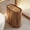 Wood Grain Color, variant on odorsTT 1 Set White 3.17 Gallon Double Barrel Trash Can, Marble & Wood Grain Design, Push-Lid Plastic Bin with Handle for Kitchen/Living Room/Bedroom Storage