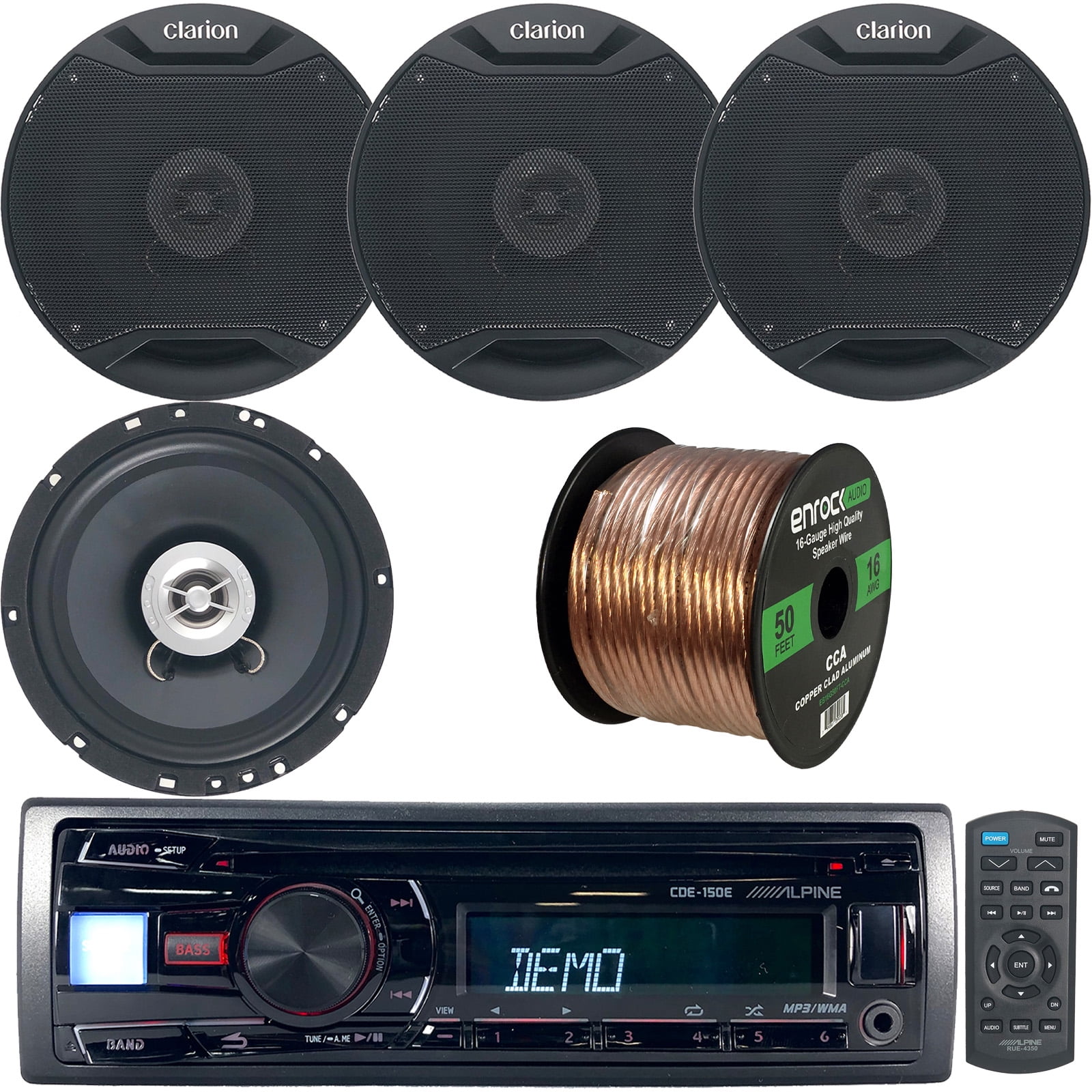 Alpine CDE150E Single DIN CD Player USB AUX Radio Stereo Car Audio