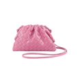 thumbnail image 1 of Bolso tejido de Pu Satchel Cloud Mini bolso de mano de cuero, 1 of 2