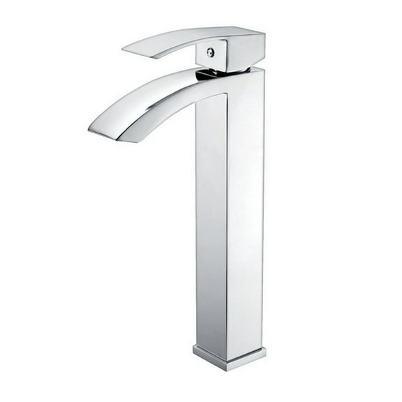 Eviva Pure Vessel Mount Single Hole One Handle Bathroom Faucet in Chrome Finish