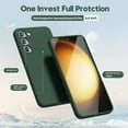 thumbnail image 3 of for Samsung Galaxy S23 Plus Phone Case Liquid Silicone, Cute Thin Slim Soft Rubber TPU Plain Smooth Gel Cover for Women Girl Aesthetic, Matte Solid Protective & Shockproof, Dark Forest Green, 3 of 14