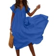 thumbnail image 1 of Robe Longue Maxi Décontractée Sans Manches pour Soirée Club, 1 of 2