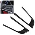 thumbnail image 3 of Broco Alfa Romeo Giulia, 2pcs botón del volante decorativo ajuste de la cubierta de fibra de carbono compatible con Alfa Romeo Giulia 2017 2018 2019, 3 of 5