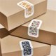 thumbnail image 4 of 100Counts Flower Seal Sticker Adhesive Wrapping Label for Wedding Rectangular Label for Seal Envelope Card Packaging, 4 of 4
