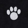 thumbnail image 4 of Design Imports CAMZ14302 DII Black Embroidered Paw Small Pet Robe, 4 of 4