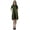 Olive Green, variant on Moomaya Short Sleeve Dresses Plus Size Women Scoop Neck Mini Tunic Dress