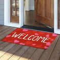 thumbnail image 6 of Valentine's Day Doormat 24"x16", Welcome Front Door Mat Red Love Heart Welcome Floor Mat Durable Floor Mat Holiday Door Rug Non Slip Rugs for Bathroom Home Entrance, Outside Entry, Yard, Floor, Patio, 6 of 8