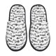 thumbnail image 1 of Fotbe Fish Bones Pantuflas Peludas para Mujer con Estampado, Zapatillas de Peluche, Zapatos de Invierno para Casa, Uso Interior y Exterior-Large, 1 of 8
