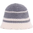 thumbnail image 2 of CoCopeaunts Bucket Hats for Womens Four Seasons Fashion Stripe Vintage Foldable Knitting Hat for Gift Sun Protection Keep Warm, 2 of 8