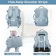 thumbnail image 3 of Travel Backpack, Flight Approved Backpack, College Backpack Bag, Casual Daypack, Hiking Backpack, Waterproof Carry On Business Backpack, Fit 16 Inch Laptop, 3 of 5