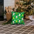 thumbnail image 3 of Joyeux Noël Housse de Coussin en Cuir Snowman, 3 of 3