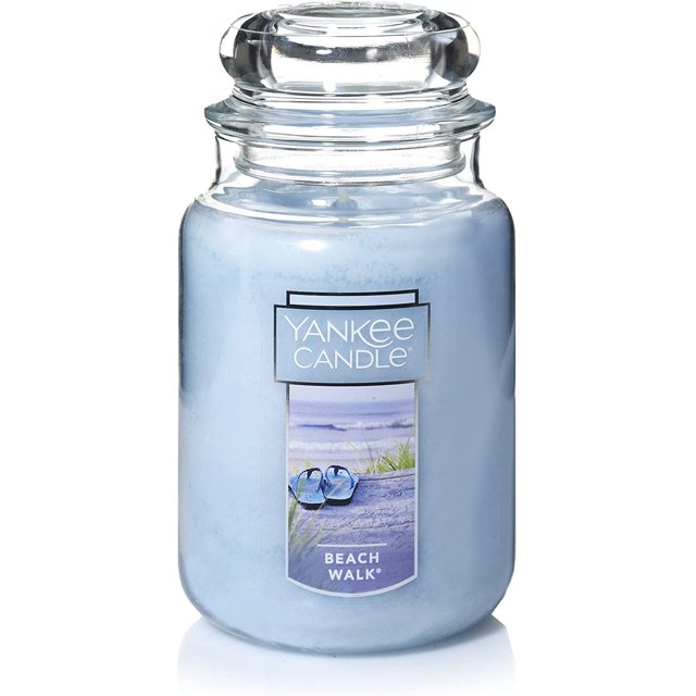 Yankee Candle Tarro Grande Beach Walk 22oz Vela, Anaranjado, Estándar, 1 YANKEE CANDLE NA