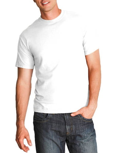 Gildan Adult Cotton Short Sleeve White Crew T-Shirt, 1-Pack, 2XL