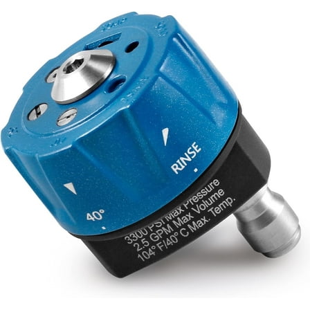 MEKOH Pressure Washer Nozzle, 6-in-1 Quick Changeover Nozzle, Adjustable Pressure Washer Nozzle with 1/4 Inch Quick Connect, 3300 PSI Spray Nozzle