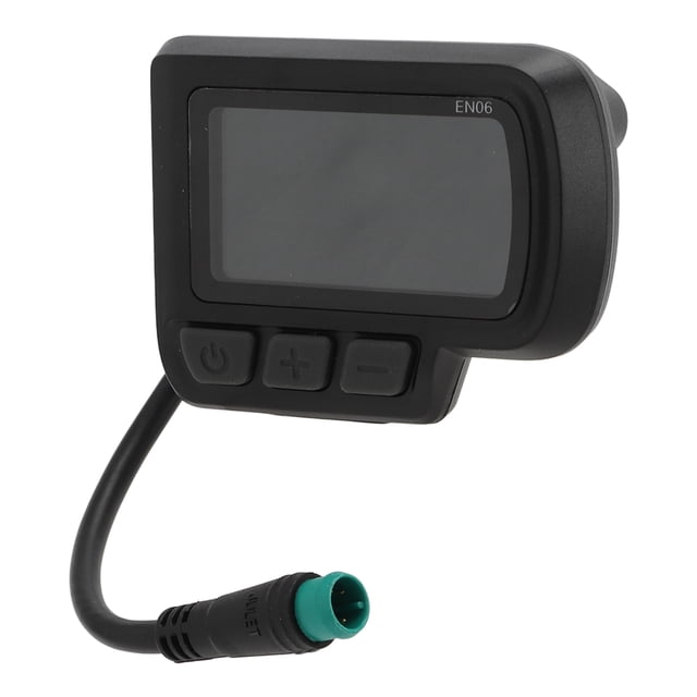 Affichage EN06 de Vélo Électrique, Bonne Résistance Record Consommation d'Énergie Vélo Électrique Affichage LCD Protection de Circuit Interne pour Scooter