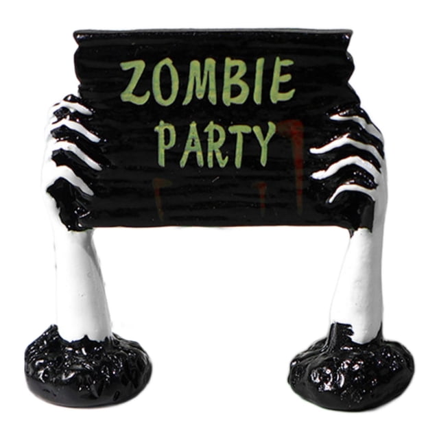 Juego de estatuas de resina en miniatura para Halloween, suministros decorativos para el hogar, decoraciones creativas para la mesa de Halloween para Señalización número 28
