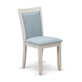 thumbnail image 3 of Pemberly Row 36.8" Wood Dining Chairs in Blue/White (Set of 2), 3 of 8