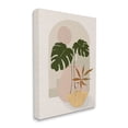thumbnail image 3 of Tropical Geometric Plant Shapes Botanical & Floral Graphic Art Gallery Wrapped Canvas Print Wall Art, 3 of 7