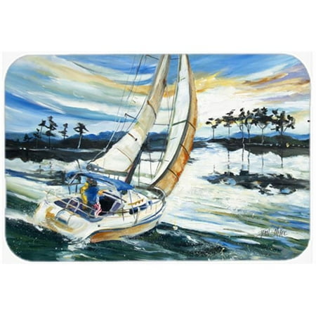 

Sailboats On Lake Martin Glass Cutting Board Large