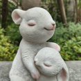 thumbnail image 5 of Hi-Line Gift Ltd. Tender Moments: Polyresin Mother & Baby Rabbit Figurine in Elegant White, 5 of 6