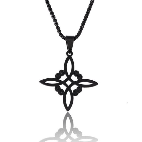 Witch Knot Necklace Alloy Choker Necklaces Vintage Amulet-Jewelry Gift for Women