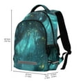 thumbnail image 2 of FORMRS Unisex Backpack Elementary School Travel Bookbag with Reflective Stripes, Magical Forest, 2 of 7