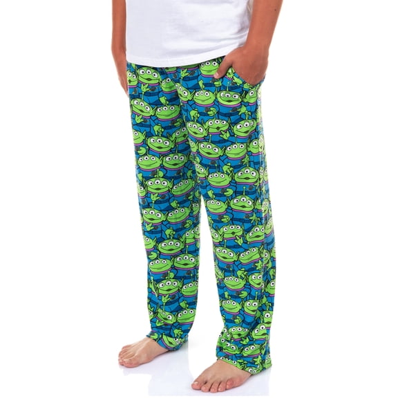 Disney Toy Story Pajamas Men's Pizza Planet Aliens AOP Lounge Pajama Pants