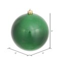 thumbnail image 2 of Adorno colgante Vickerman, bola de esmeralda irrompible de 30 cm, 2 of 6