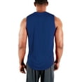 thumbnail image 7 of DEVOPS 3 Pack Men's Muscle Shirts Sleeveless dry Fit Gym Workout Tank Top (Large, Black/Navy/Gray), 7 of 7
