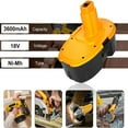 thumbnail image 7 of 2 Pack 3.6Ah DC9096 Replacement for Dewalt 18V Battery Compatible with Dewalt 18 Volt XRP DC9096 DC9099 DW9098 DW9099 DW9095 DW9096 DE9039, 7 of 7