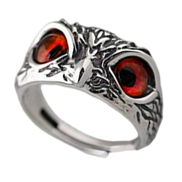 Anillos de búho de ojo de demonio / Anillos de animales / Fresco / Elegante / Ajustable / Personalizado / Anillo de declaración retro Anillo de Naranja Yinane Anillos de búho de ojo de demonio