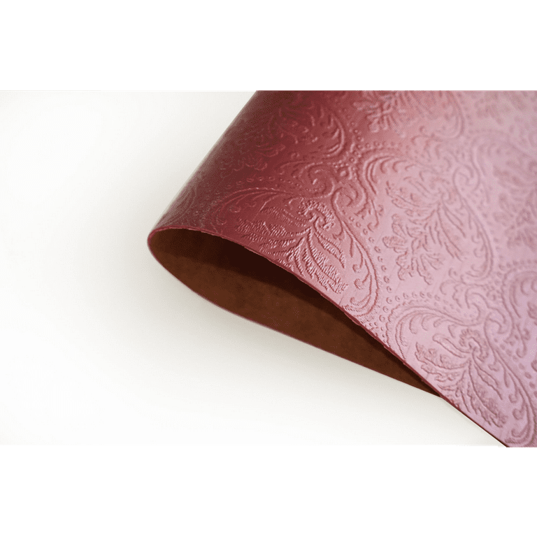 Venecia Burgundy Faux Leather Placemat (Set of 4) Venecia Burgundy Faux Leather Placemat (Set of 4)