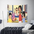 thumbnail image 6 of Bob'S Burgers Tapestry Anime Poster Wall Hanging Art Decor For Living Room Bedroom Dorm Apartments Party Supplies Gifts 50x60 Inch, 6 of 7