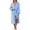 Blue, variant on Kaemgyyd Womens Bathrobe Hooded Nightgown Trendy Print Sleepwear Ladies Fleece Plush Warm Long Robes(Pink,One Size)