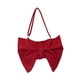 thumbnail image 1 of Bolso de hombro con lazo arrugado para mujer, bolso ligero tipo tote para la calle, regalo para uso diario. borgoña, 1 of 9