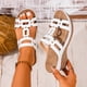 thumbnail image 2 of Sandalias de Cuña Negras para las Mujeres Reticular Corte Boca de Pescado Pie Abierto Zapatillas Sueltas Gruesas Primavera Verano, 2 of 9