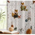 thumbnail image 5 of Vargottam Cotton Rod Pocket/Back Tab Curtains - 96" Floor-Length Drapes for Long Doors or Large Windows - Light Filtering, 3-in-1 Header - Set of 2, 52"x96" - Kids Print (White), 5 of 8