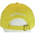 thumbnail image 2 of Michigan Buckle Back Adjustable Cotton Baseball Cap (Gold/White Script), 2 of 2