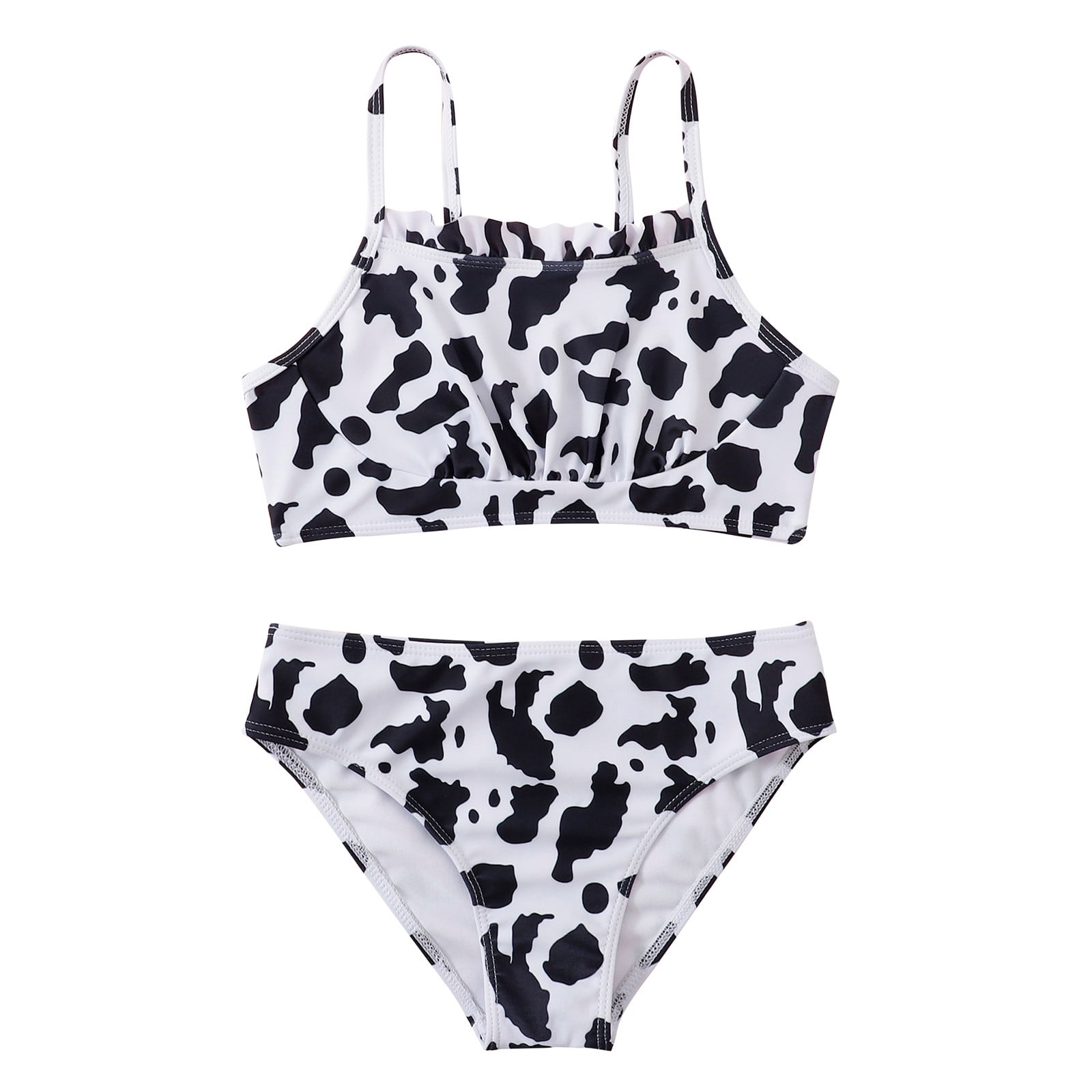 Toddler Girl Swimsuit 6 Ruffles Swimwear Outfits Hollow Bikini Summer ...