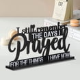 thumbnail image 3 of Living Room Table,Dining Room Table Wooden Desktop Inspirational Text Standing Sign Ornament Wooden Sign Dining Table Home Living Room Decorative Signs Living Room Tables, 3 of 9