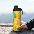 thumbnail image 7 of KLL Easter eggs (2) Pattern 18oz Insulated Water Bottle, Stainless Steel Sports Water Cup Flask with Spout and Handle Lid for Sports Travel Car& School, 7 of 7