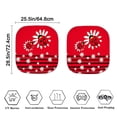 thumbnail image 6 of Binienty 2 PCS Sun Shade for Car Windshield Ladybug Print Automotive Windshield Sun Protectors 2 Piece UV-Blocking Front Window Sunshades Auto Interior Protector, 6 of 7