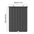 thumbnail image 2 of VBXOAE Retractable Car Sunshade Roller Blinds,17.72x49.21 Inch Size,Sun and Heat Protection for Cars,Offices,and Balconies,Lightweight PVC Material,Easy Installation with Suction Cups Black, 2 of 2