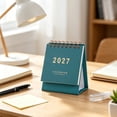 thumbnail image 4 of 2027 Desk Calendar, Small Standing Monthly Calendar with Gold Print for Office Desk, 4 of 7
