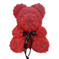 thumbnail image 2 of Oso de peluche rosa de 40cm para mujer, corazón, flor Artificial, rosa, regalo de San Valentín, boda, cumpleaños, Navidad, 2022, envío directo, 2 of 5